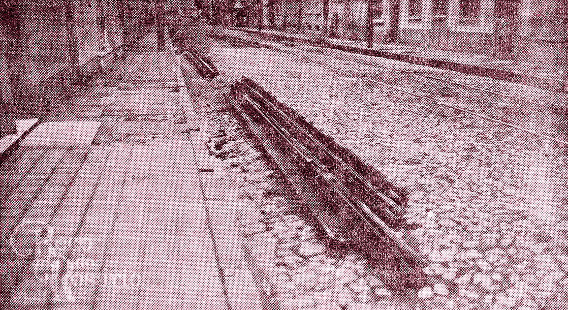 João Alfredo e Demétrio Ribeiro transformadas em depósito de trilhos pela Carris. Correio do Povo, 10/01/1931, p. 7. Hemeroteca do Arquivo Histórico Municipal Moysés Vellinho